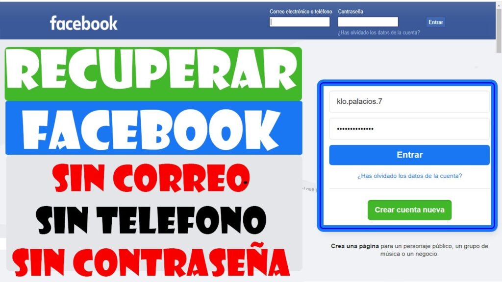 Cómo recuperar una cuenta de Facebook