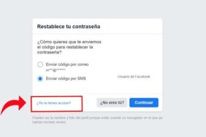 Cómo recuperar tu cuenta de Facebook sin correo ni número